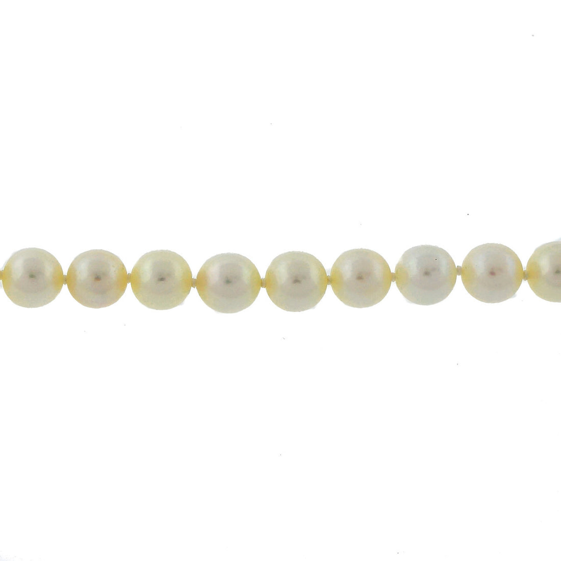 Vintage Estate 30 Inch Cultured Japanese Akoya 7.5mm Pearl Y Style Necklace – image 6