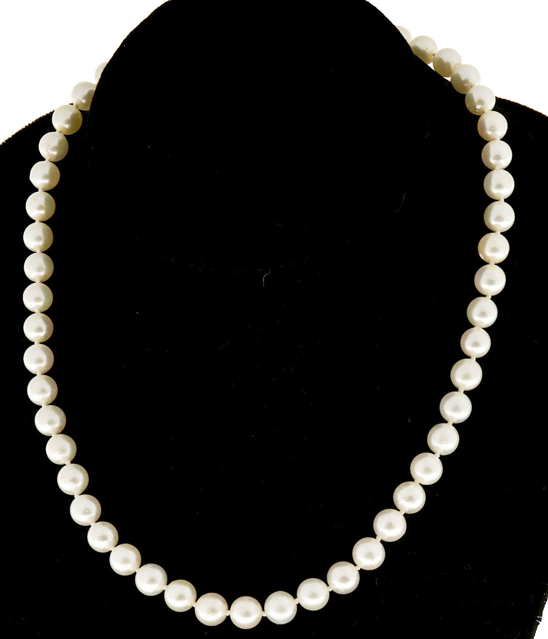 Vintage AA Grade 16 Inch 7 To 7.5mm Japanese Akoya Cultured 51 Pearl Necklace – image 3