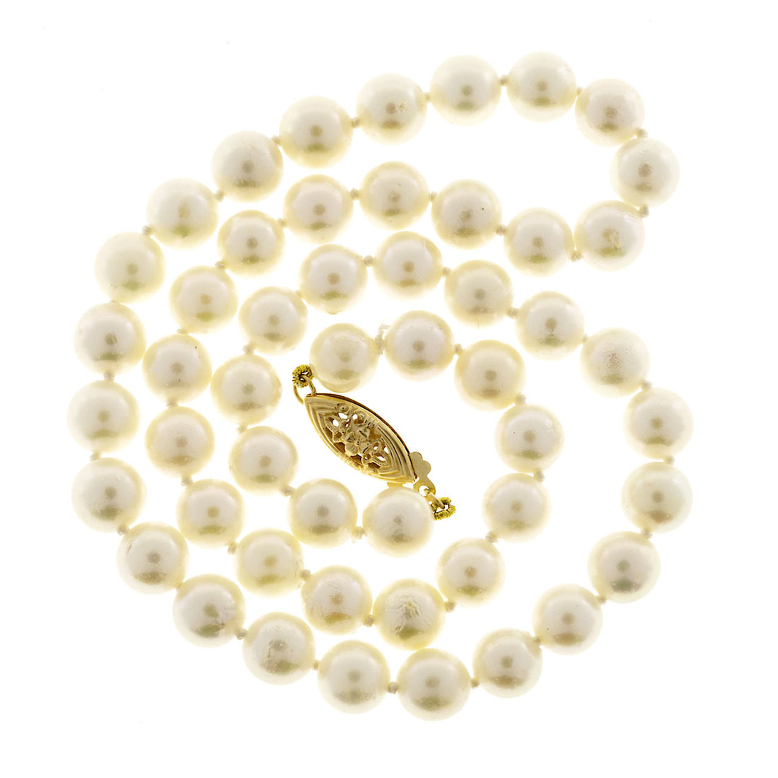 Vintage AA Grade 16 Inch 7 To 7.5mm Japanese Akoya Cultured 51 Pearl Necklace – image 7