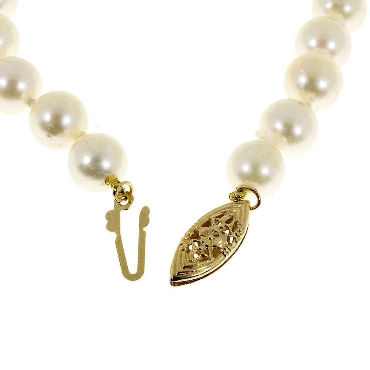 Vintage AA Grade 16 Inch 7 To 7.5mm Japanese Akoya Cultured 51 Pearl Necklace – image 11
