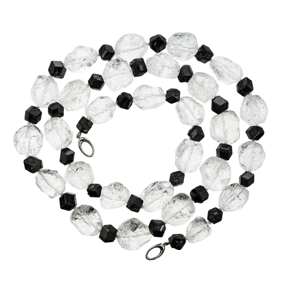 Peter Suchy 435.00 Carat Natural Rough Quartz Crystal Black Tourmaline Necklace – image 2