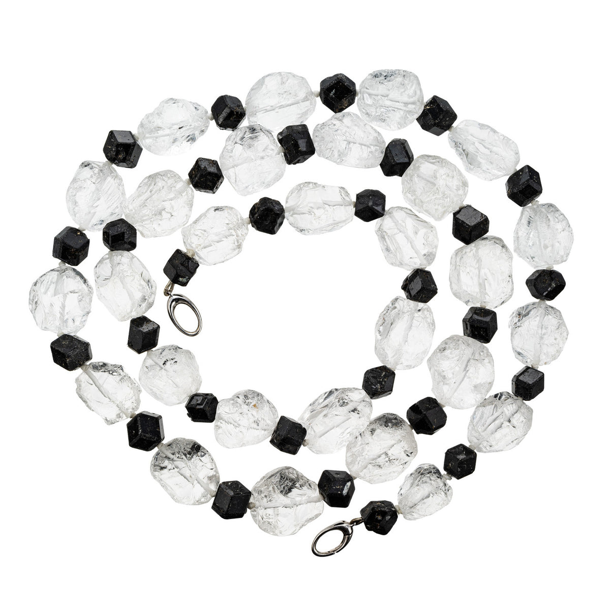 Peter Suchy 435.00 Carat Natural Rough Quartz Crystal Black Tourmaline Necklace – image 2