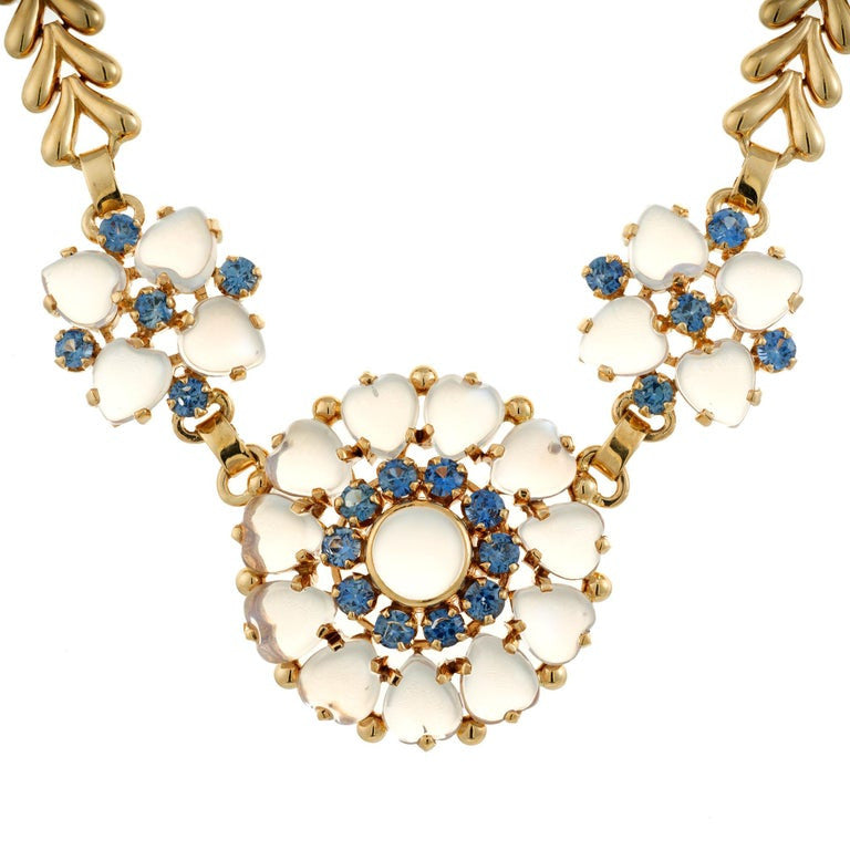 Wefferling Berry & Co. GIA 23.00 Carat Moonstone Sapphire Yellow Gold Necklace – image 2