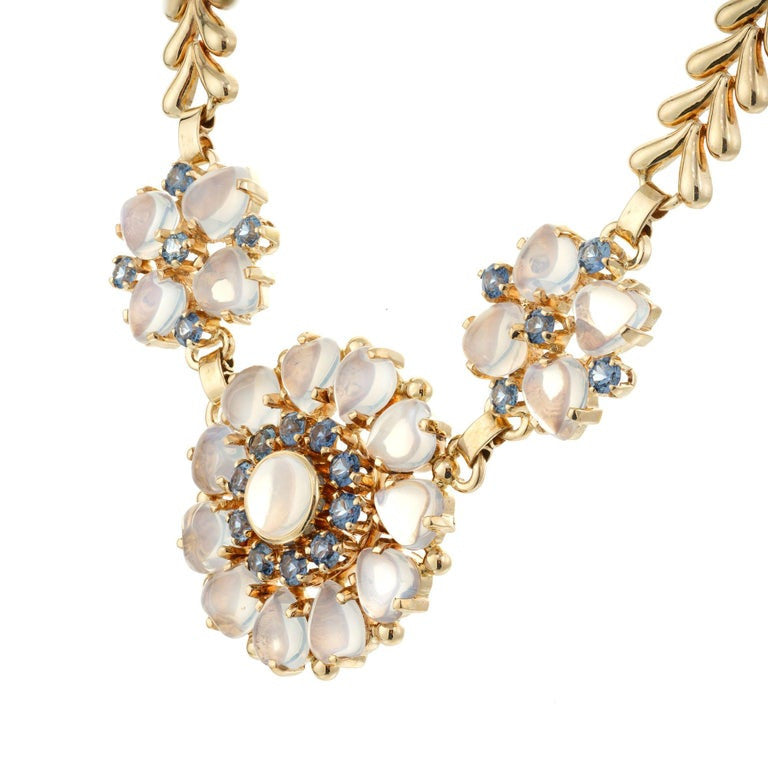 Wefferling Berry & Co. GIA 23.00 Carat Moonstone Sapphire Yellow Gold Necklace – image 3