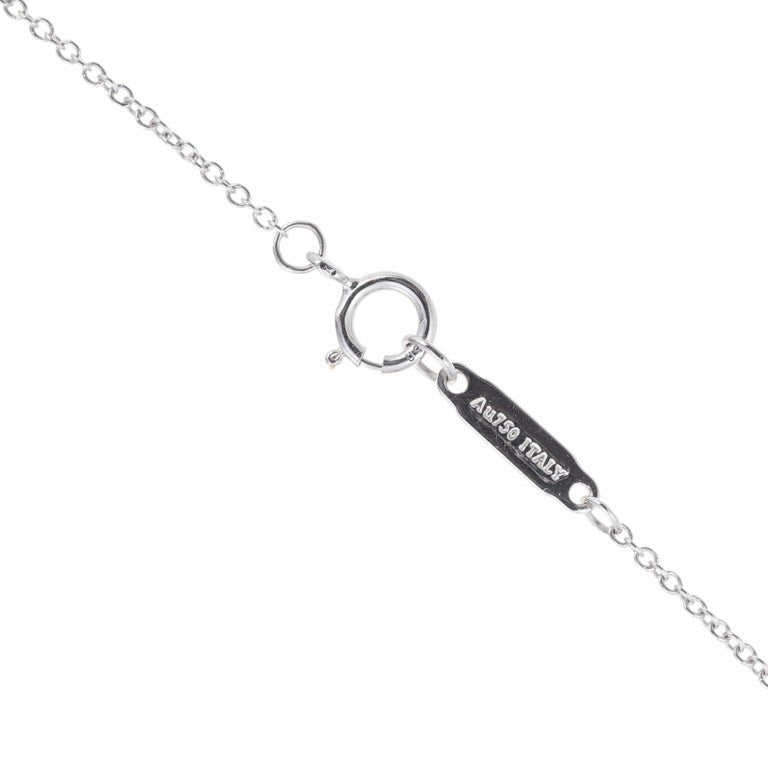 Tiffany & Co .45 Carat Diamond White Gold T Pendant Necklace – image 4