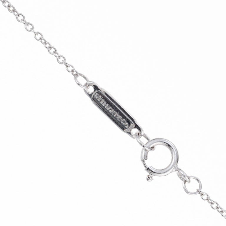 Tiffany & Co .45 Carat Diamond White Gold T Pendant Necklace – image 5