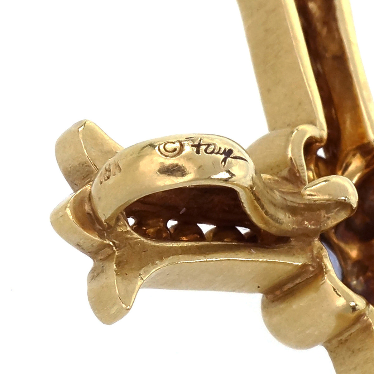 FAY Sapphire Yellow Gold Cross Pendant – image 5