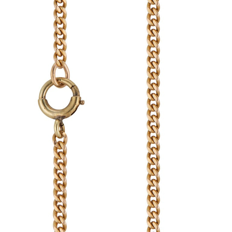 Ruby Diamond Florentine Gold Pendant Necklace – image 5
