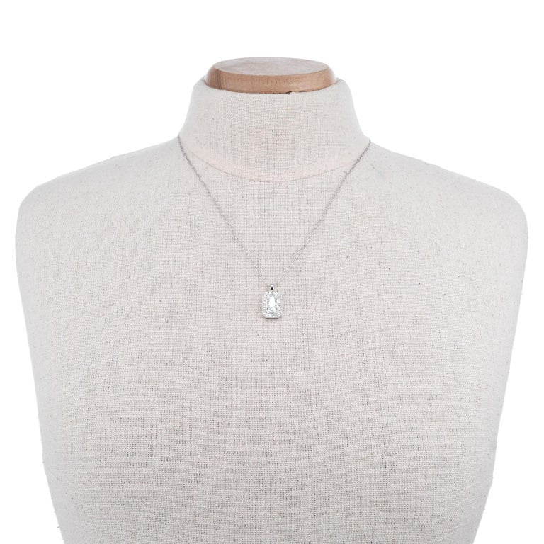 Peter Suchy EGL Certified .82 Marquise Pave Diamond Platinum Pendant Necklace – image 6