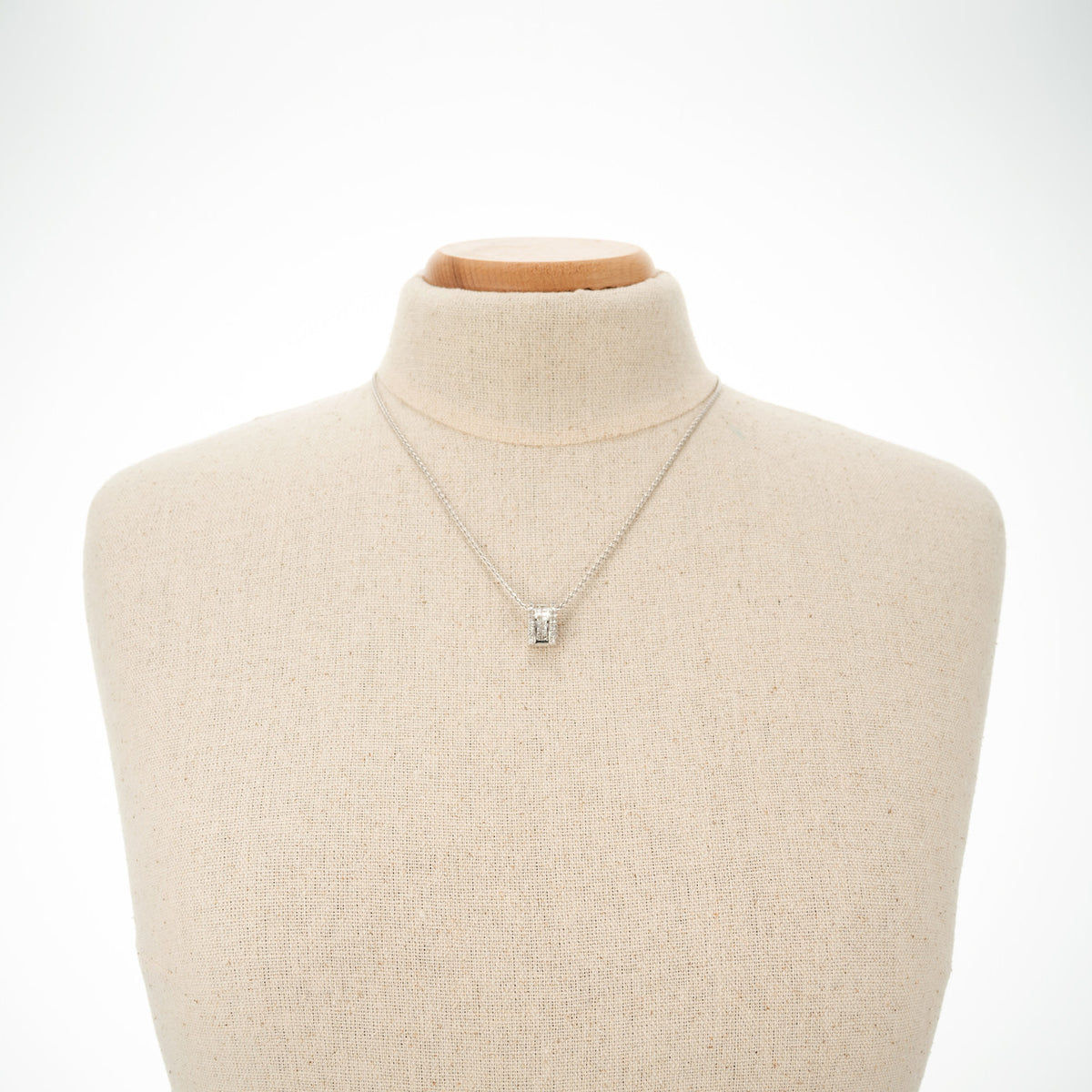 .82 Carat Diamond 14k White Gold Slide Pendant Necklace – image 5