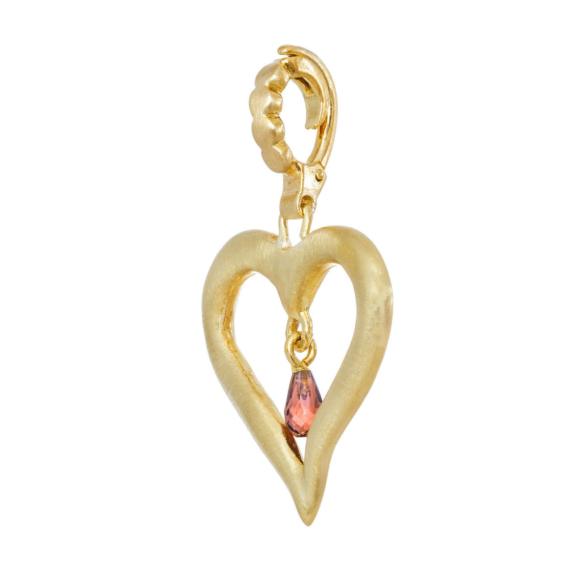 Robin Rotenier .15 Carat Garnet Yellow Gold Pendant – image 2