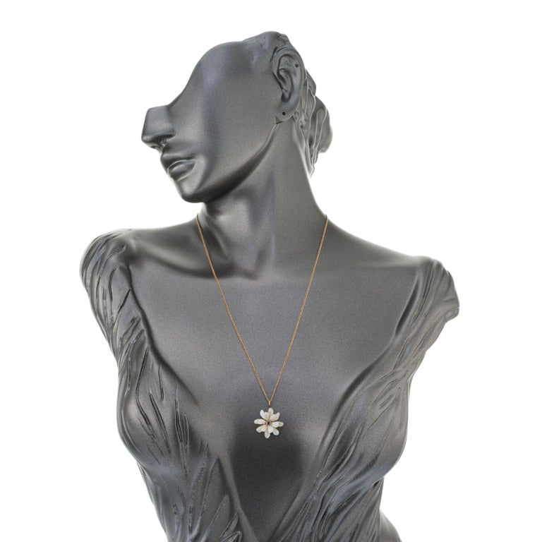GIA Certified Freshwater Baroque Pearl Sapphire Yellow Gold Pendant Necklace – image 5