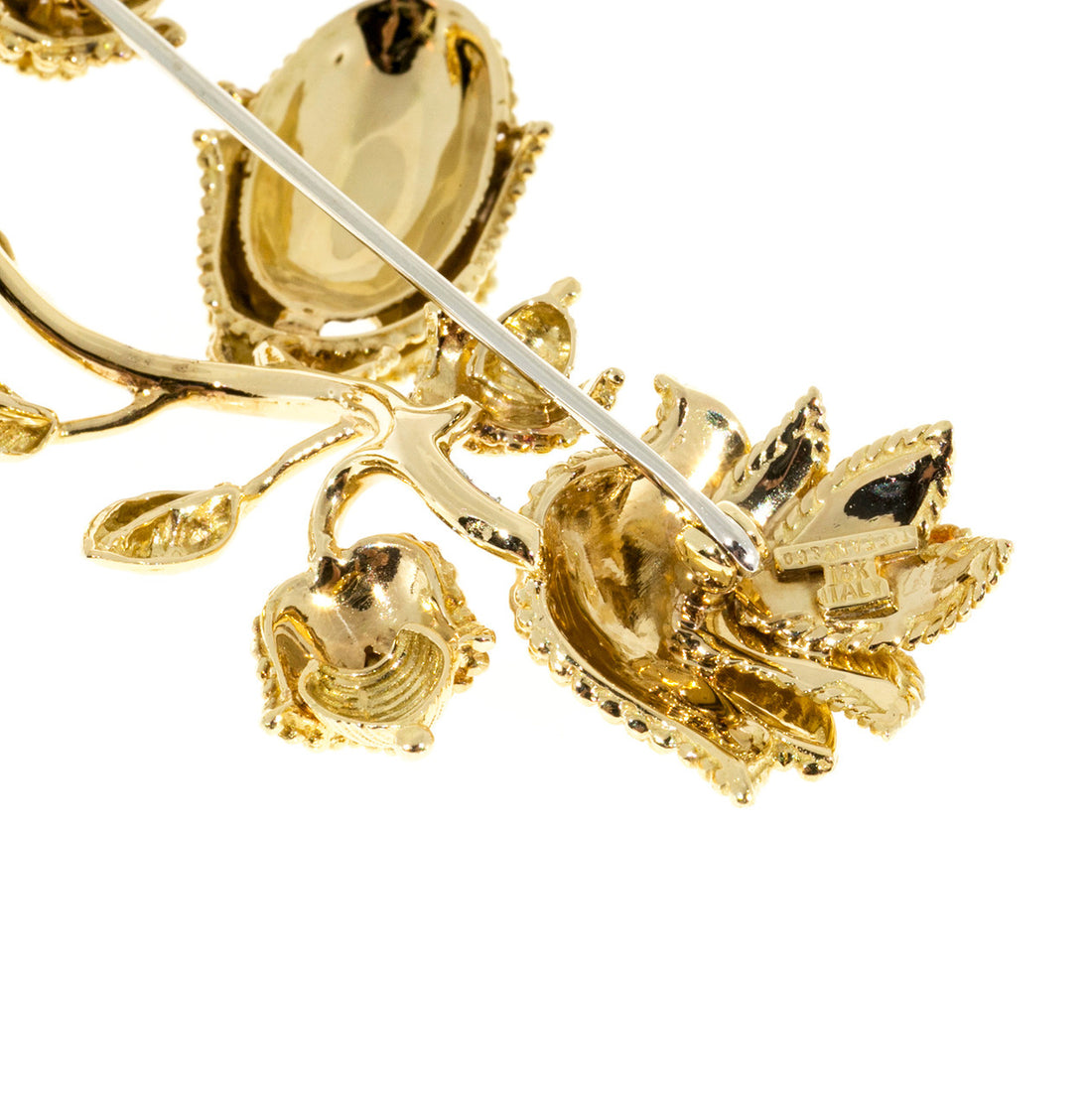 Tiffany & Co. Gold Flower Mid Century Flower Brooch – image 7