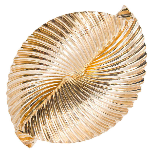 Tiffany & Co. Vintage 14k Yellow Gold Swirl Ribbon Brooch, Circa 1950