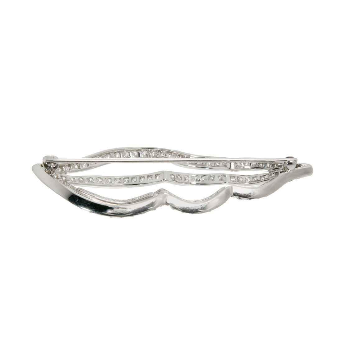 Tiffany & Co. Diamond Platinum Sea Whelk Shell Pin – image 2