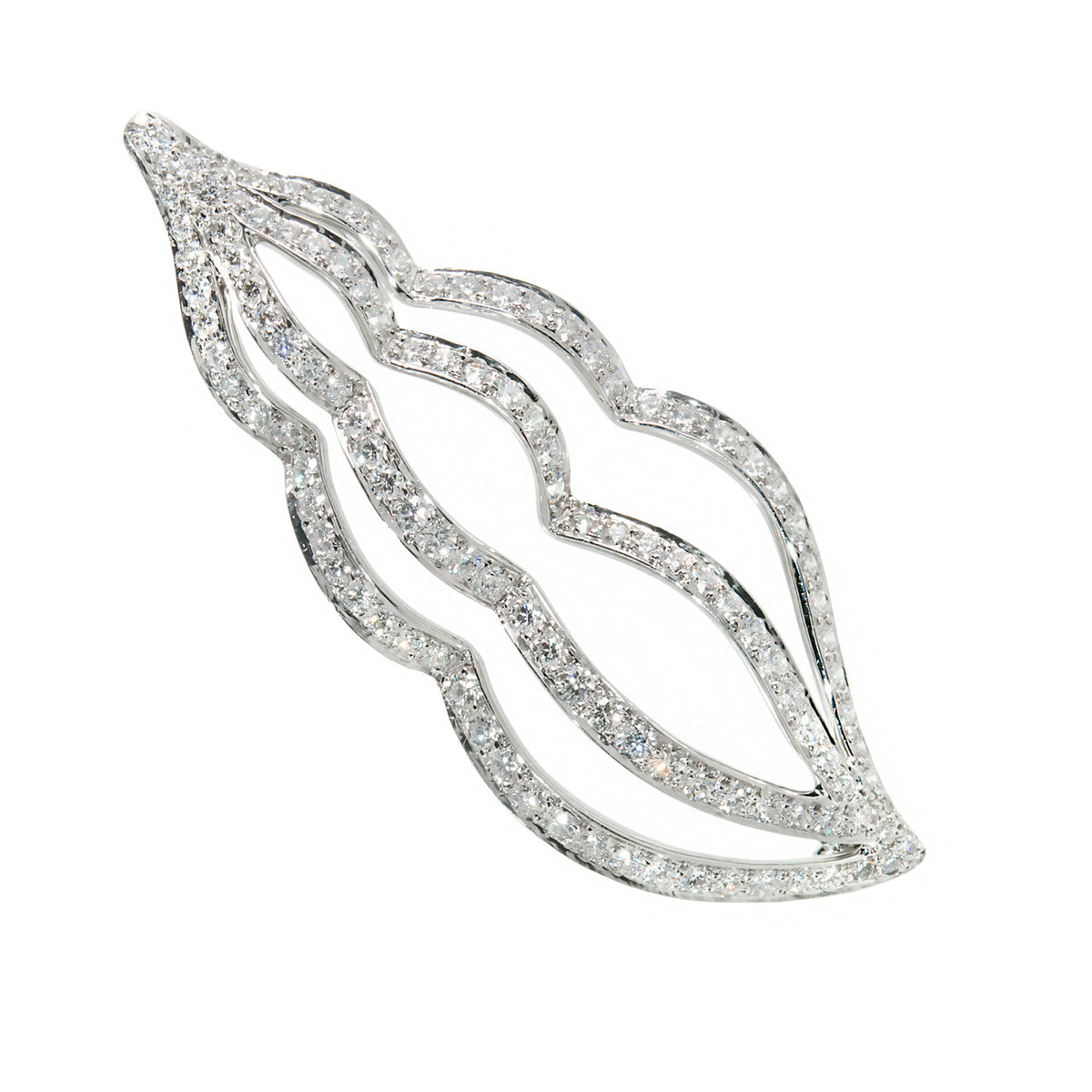 Tiffany & Co. Diamond Platinum Sea Whelk Shell Pin