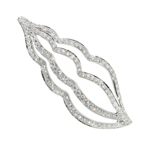 Tiffany & Co. Diamond Platinum Sea Whelk Shell Pin