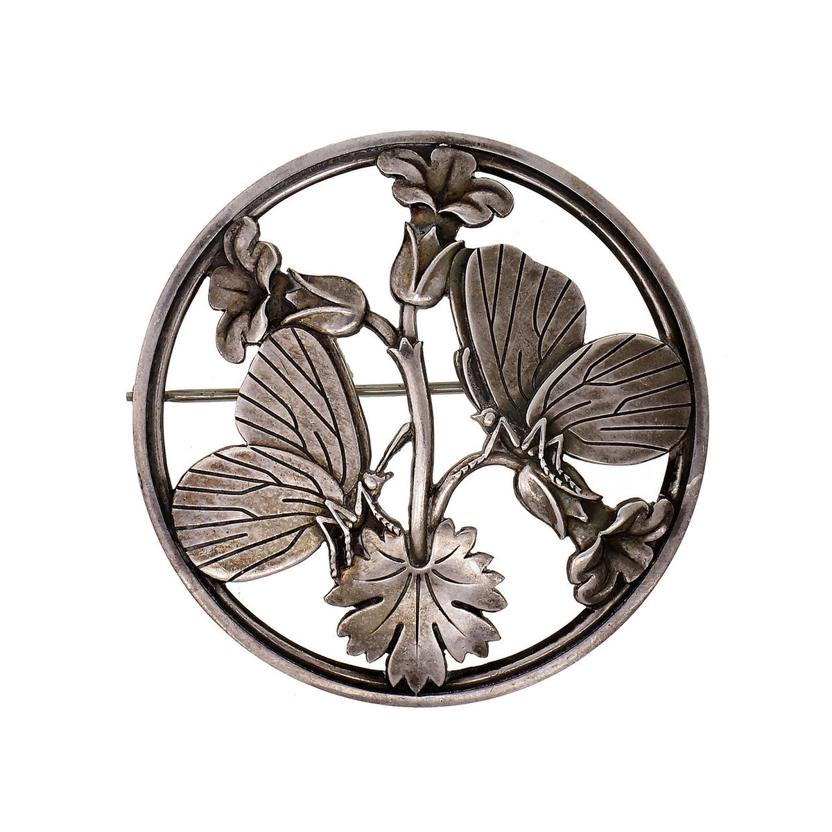 Classic George Jensen Sterling Silver Butterfly Broach #283