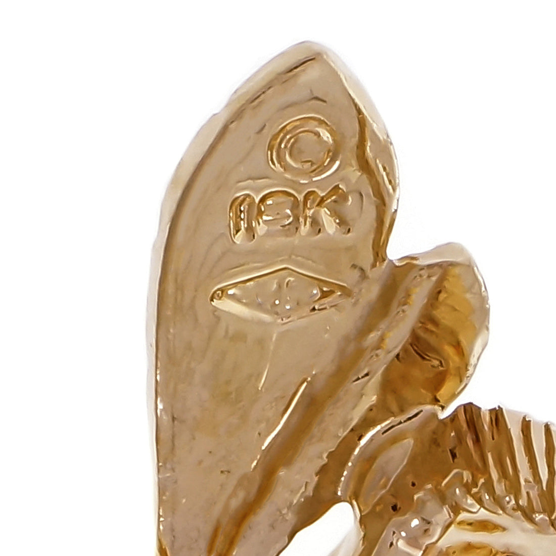 Herbert Rosenthal Bee Pin 18k Yellow Gold Ruby Eyes – image 4