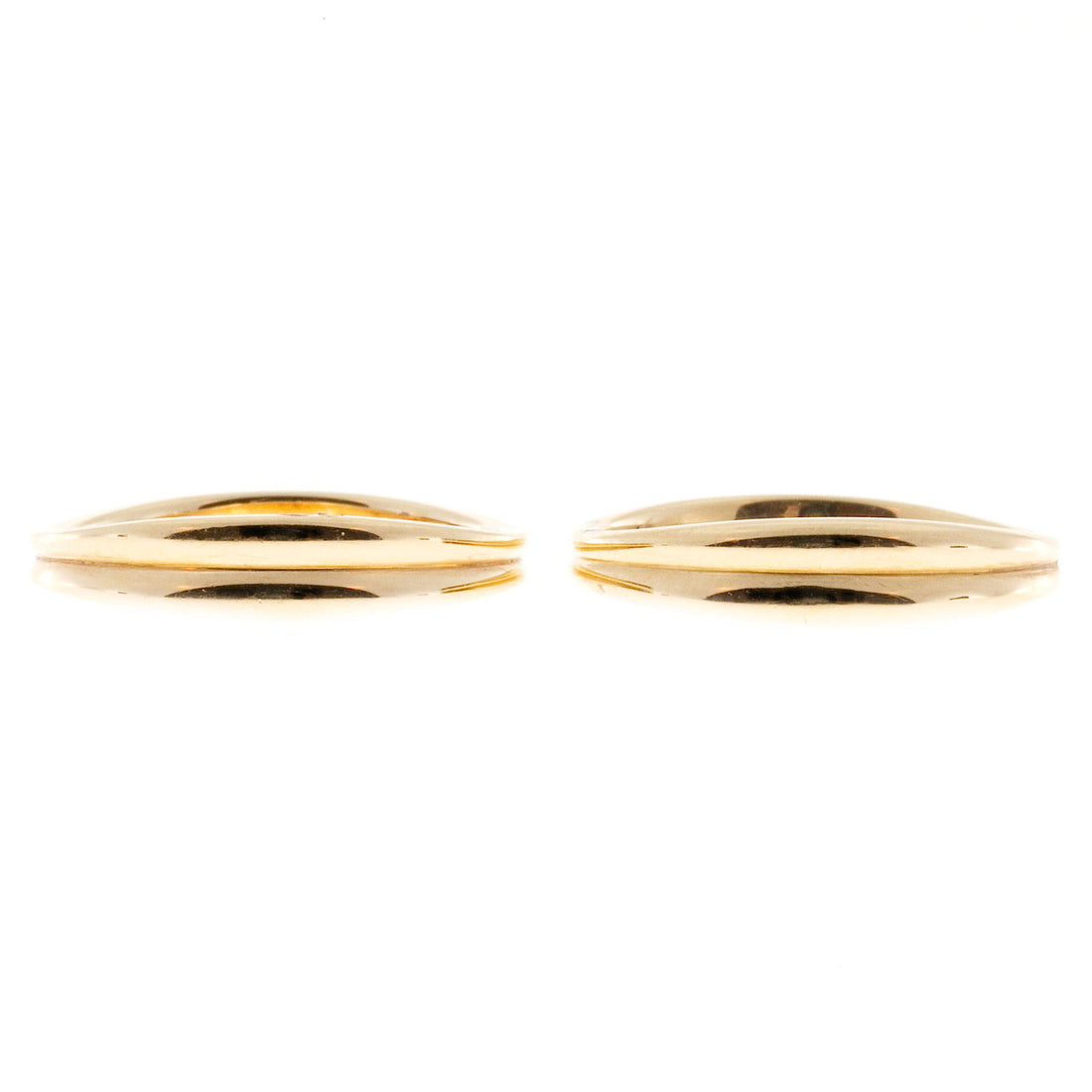 Vintage 2 Tiffany & Co 18k Pink Gold Sz 5 Matched Swirl Rings Separate or Join – image 9