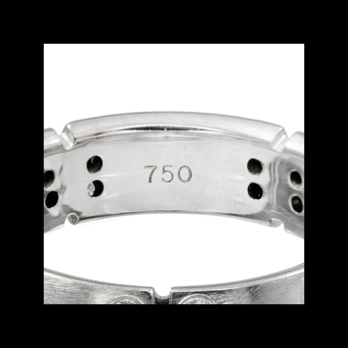 Tiffany & Co 18k White Gold Steamerica Diamond Band Ring Size 5 – image 5