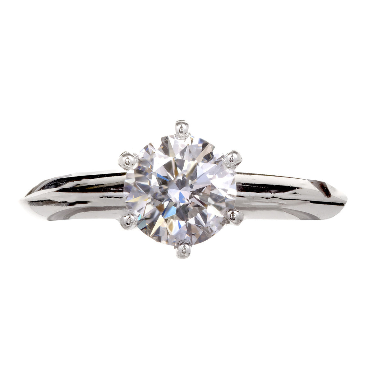 Authentic Tiffany & Co Platinum Engagement Ring GIA Certified Diamond – image 2