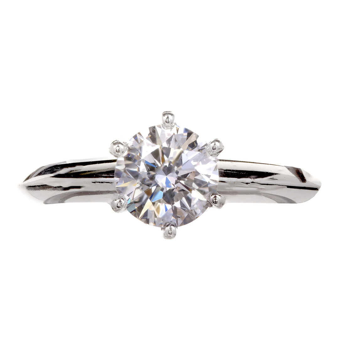 Authentic Tiffany & Co Platinum Engagement Ring GIA Certified Diamond – image 3