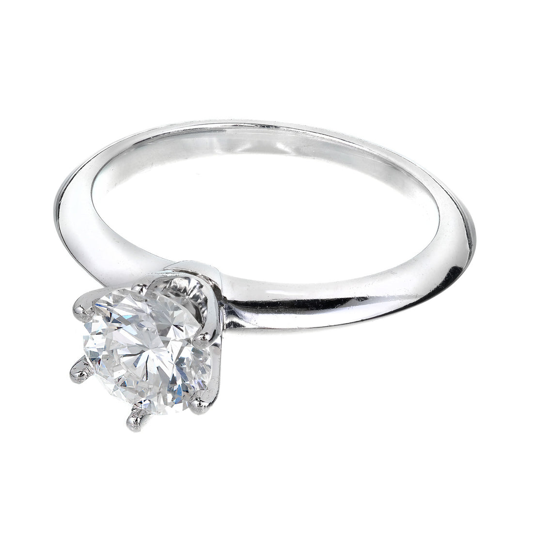 Authentic Tiffany & Co Platinum Engagement Ring GIA Certified Diamond – image 4