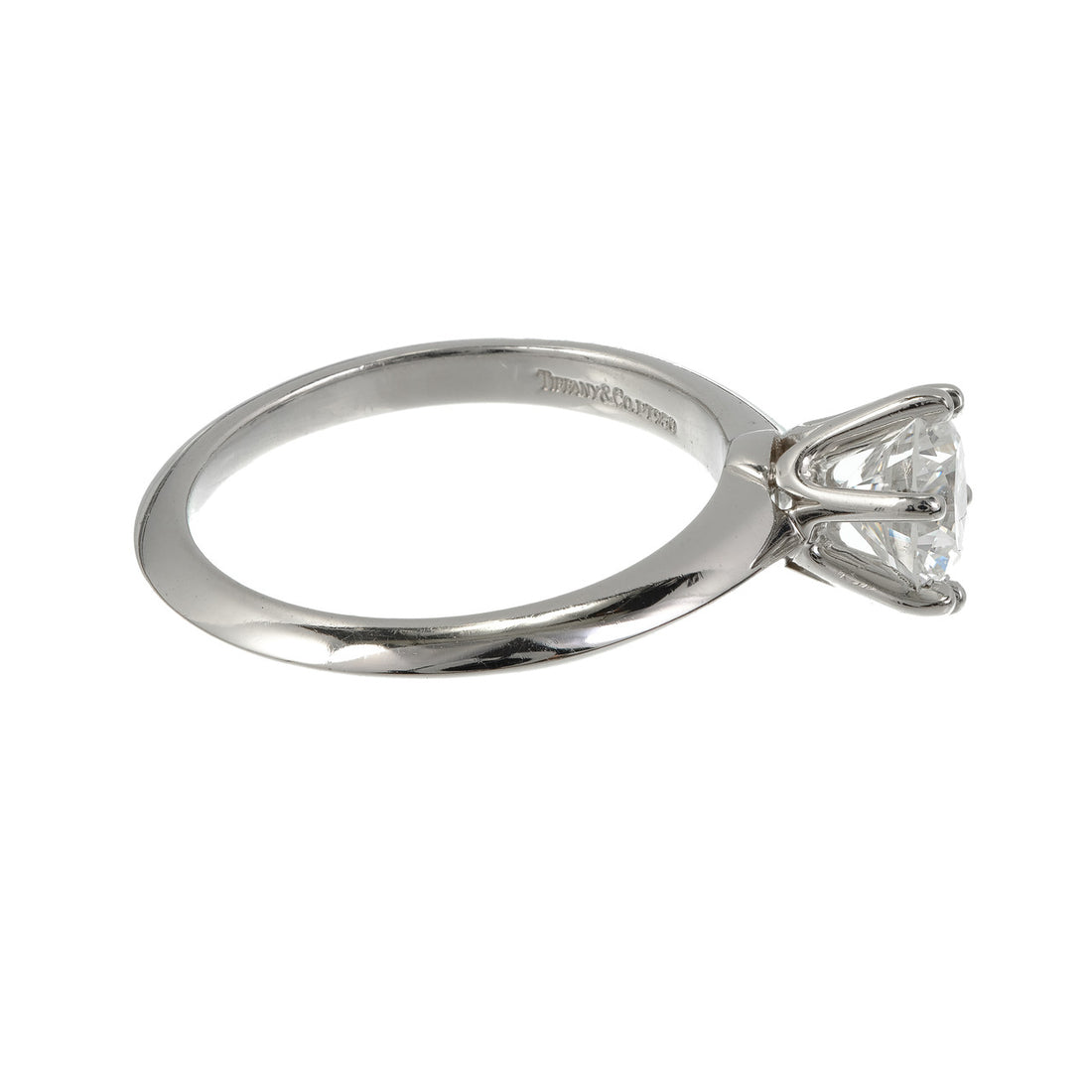 Authentic Tiffany & Co Platinum Engagement Ring GIA Certified Diamond – image 5