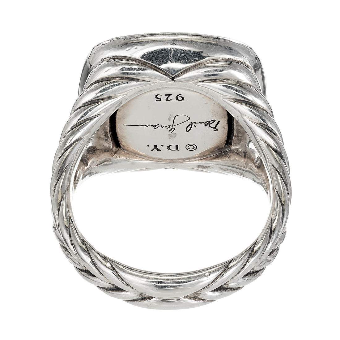 David Yurman Albion Ring With Diamonds Silver 17mm – image 4