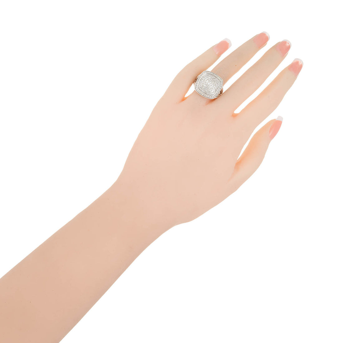 David Yurman Albion Ring With Diamonds Silver 17mm – image 5