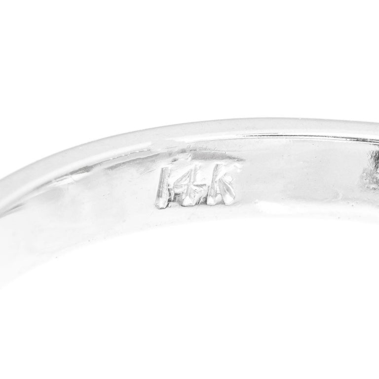 .40 Carat Marquise Sapphire Diamond Halo White Gold Engagement Ring – image 4