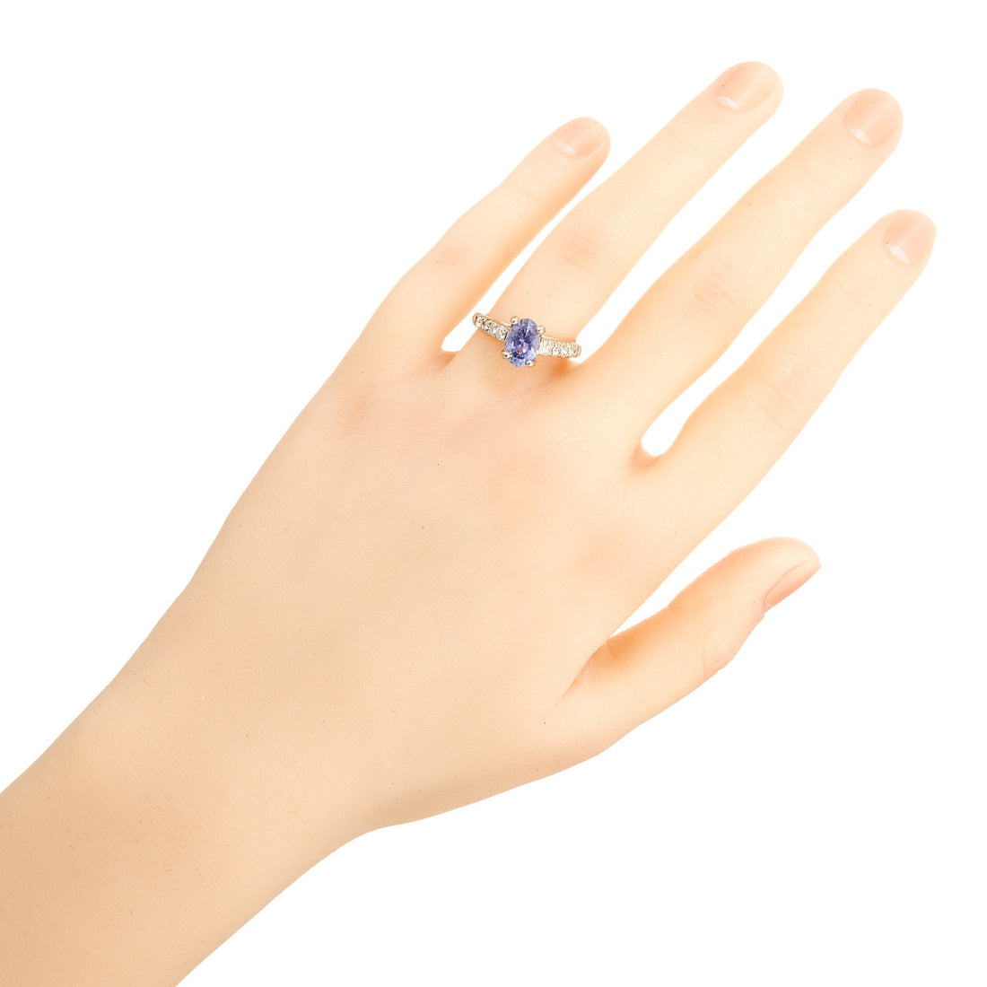 Peter Suchy 1.60 Carat Blue Violet Sapphire Diamond Platinum Engagement Ring – image 8