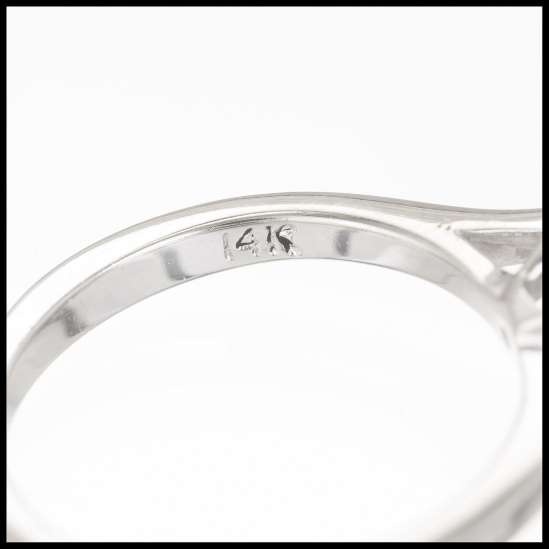Vintage Estate 1.91ct Round Diamond Color Clarity 14k White Gold Ring – image 5