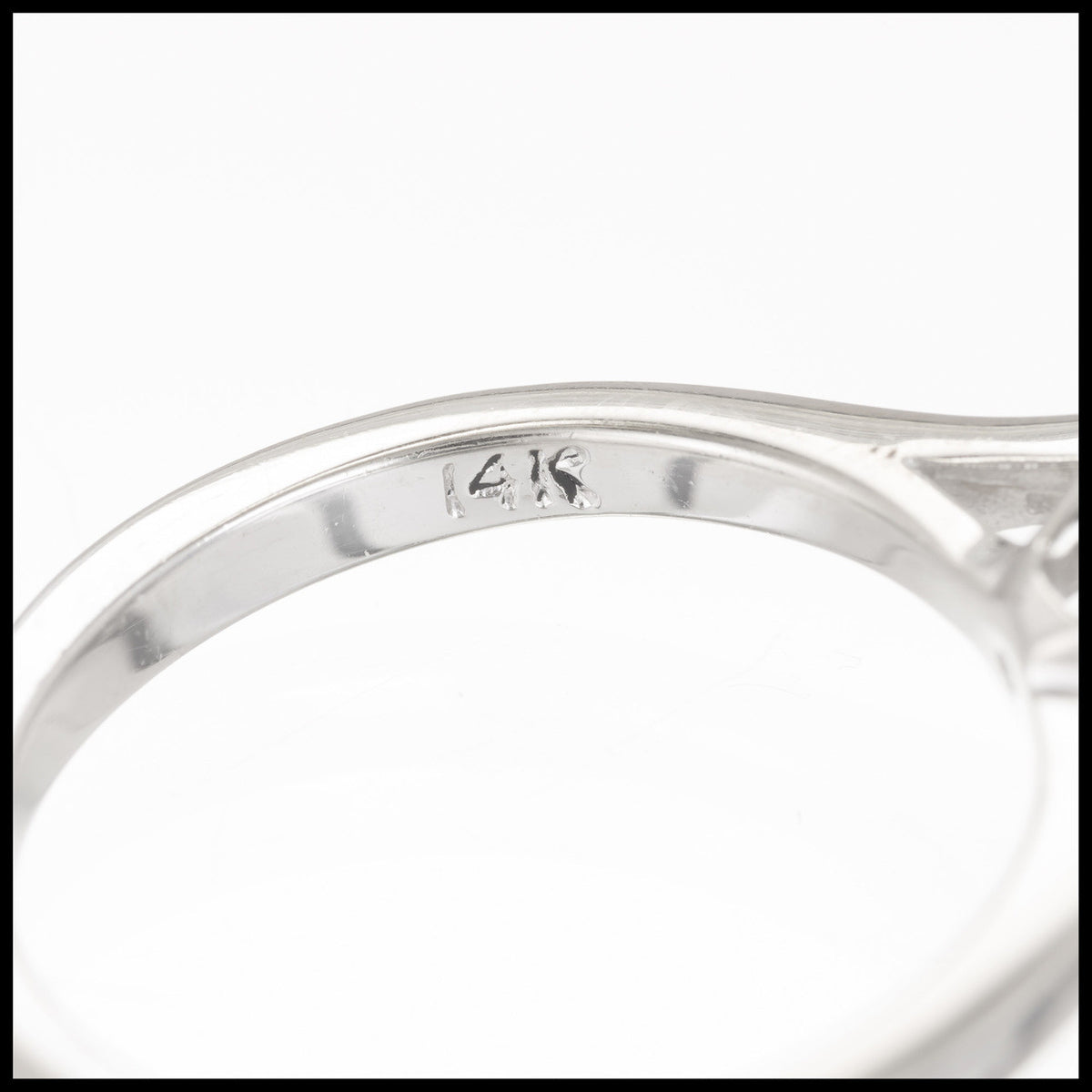 Vintage Estate 1.91ct Round Diamond Color Clarity 14k White Gold Ring – image 5