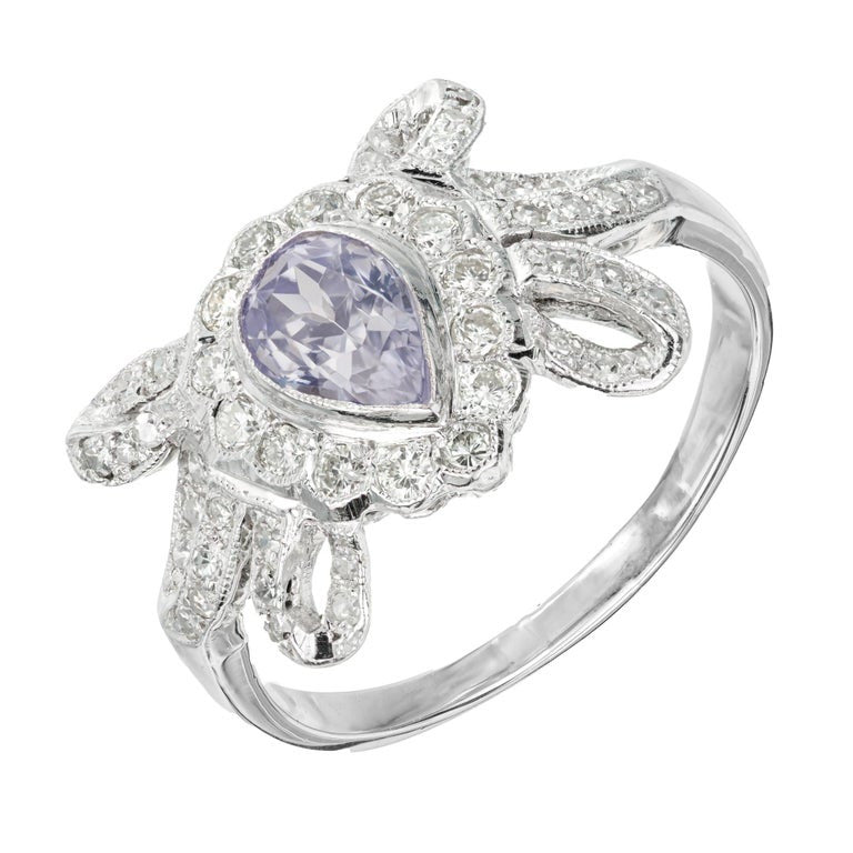 Estate 14k Yellow Gold Marquise Ruby & Marquise Diamond Swirl Design Ring – image 2