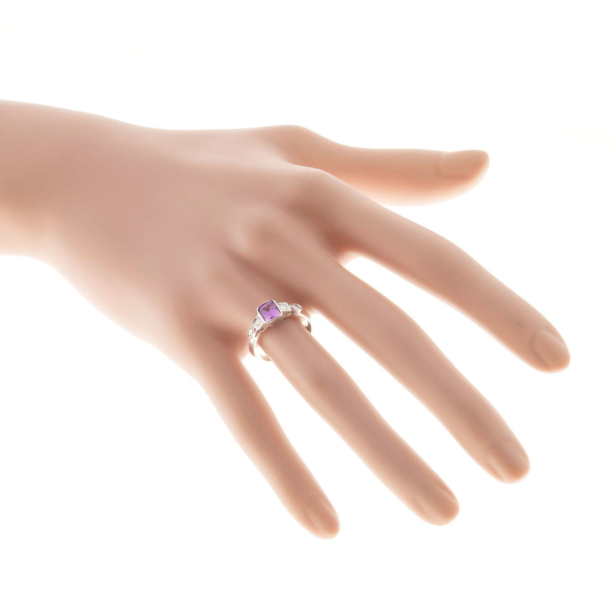 Engagement Vintage 1.02ct Natural Pink Purple Sapphire Deco Ring – image 5