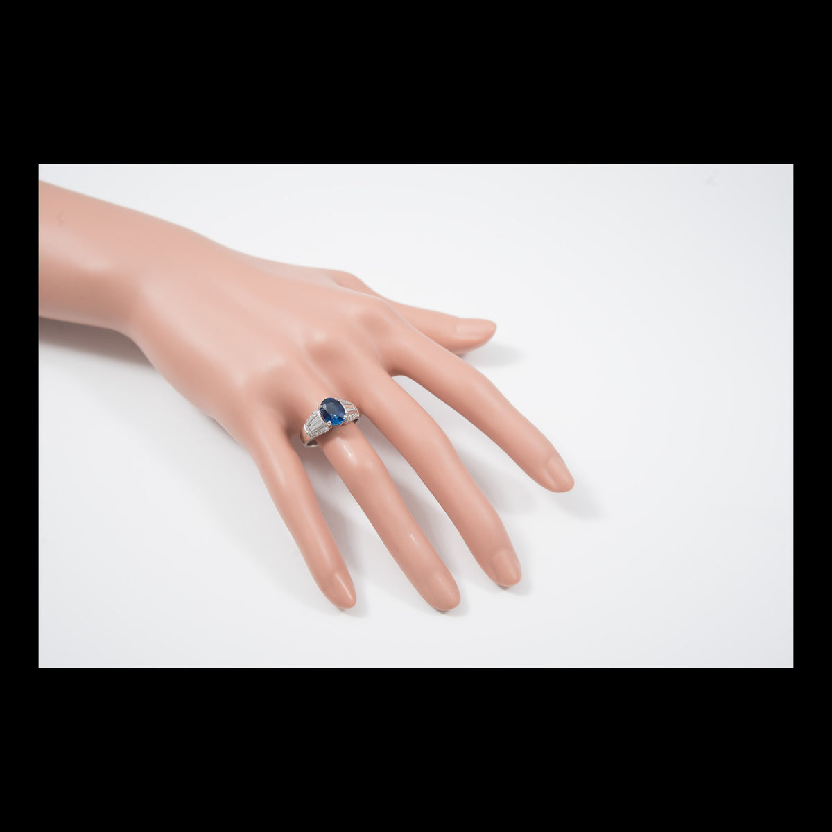 3.19ct Natural Cornflower Blue Sapphire Diamond Platinum Engagement Ring – image 7