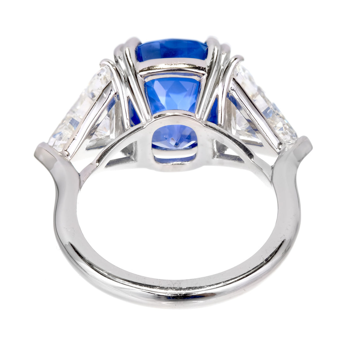 Peter Suchy GIA 9.44 Carat Sapphire Diamond Platinum Engagement Ring – image 6