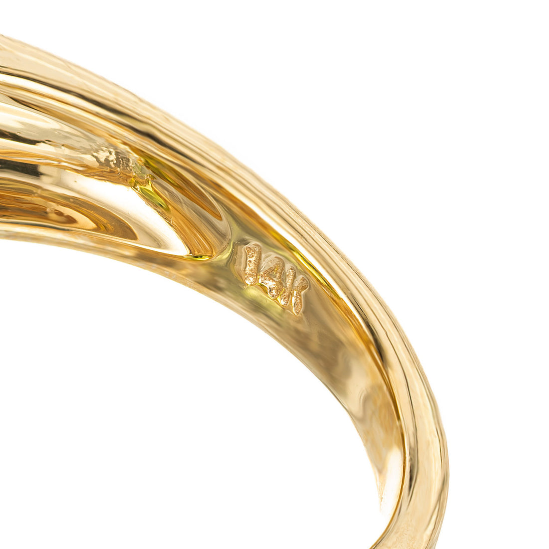 3.00 Carat Oval Peridot Diamond Swirl Gold Dinner Ring – image 6