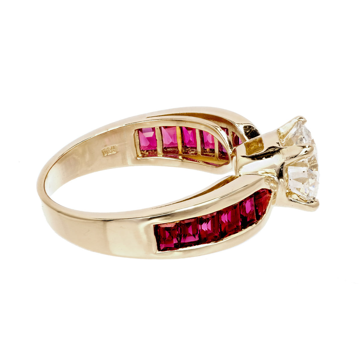 Peter Suchy GIA Certified Engagement Ring 1.59ct 18k Gold Natural Ruby – image 4