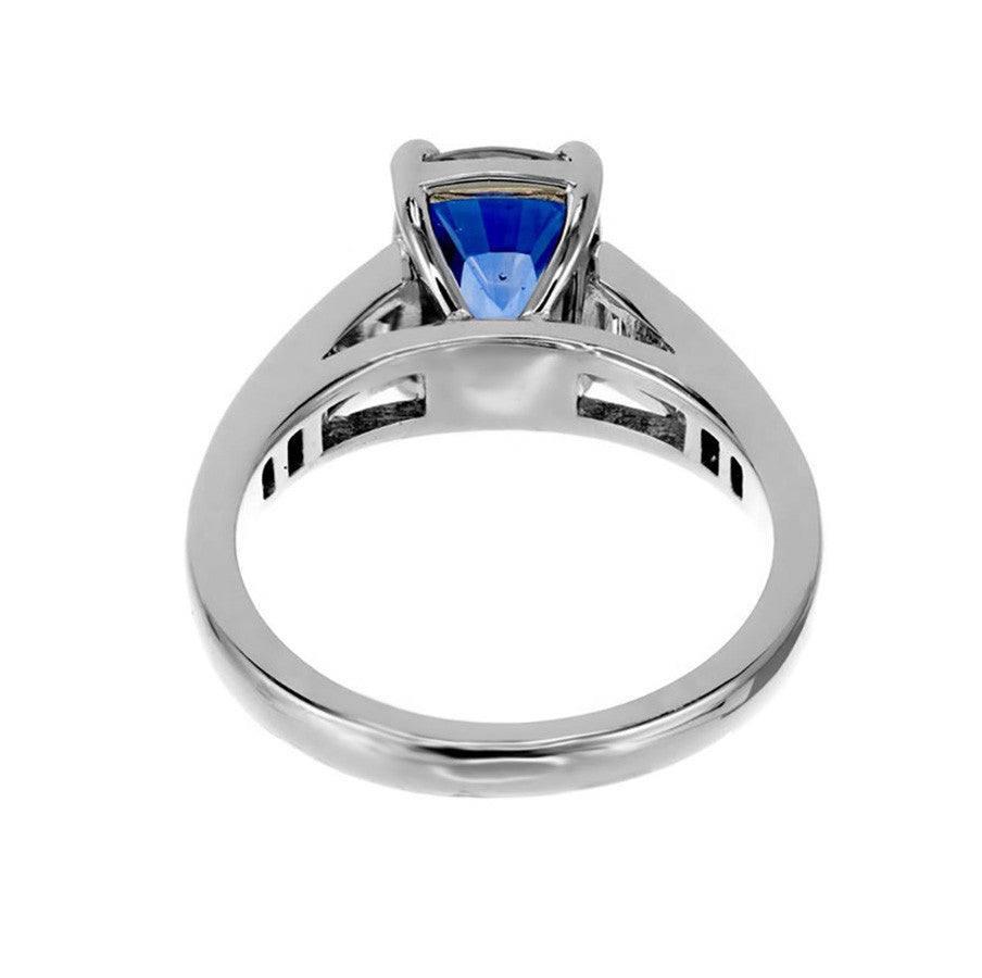 Sasha Primak 3.03 Carat Violet Blue Sapphire Diamond Platinum Engagement Ring – image 7