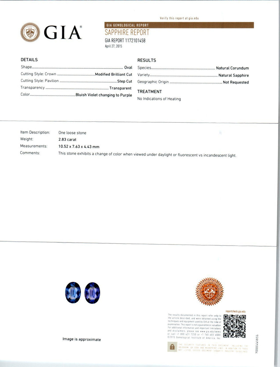 Peter Suchy GIA Certified 3.48 Carat Sapphire Diamond Platinum Engagement Ring – image 9