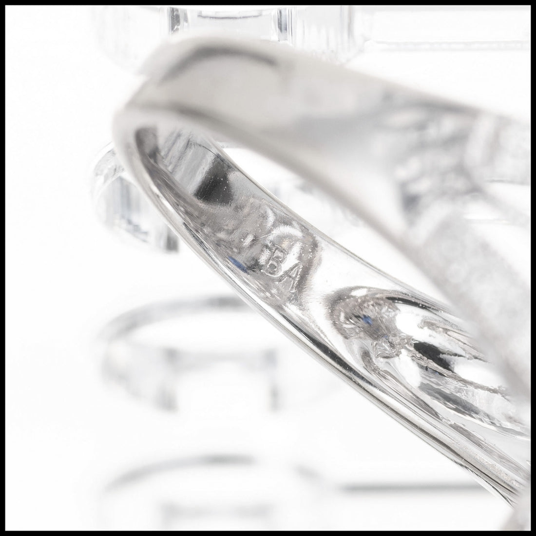 .65 Carat Blue Sapphire Diamond White Gold Cocktail Ring – image 5