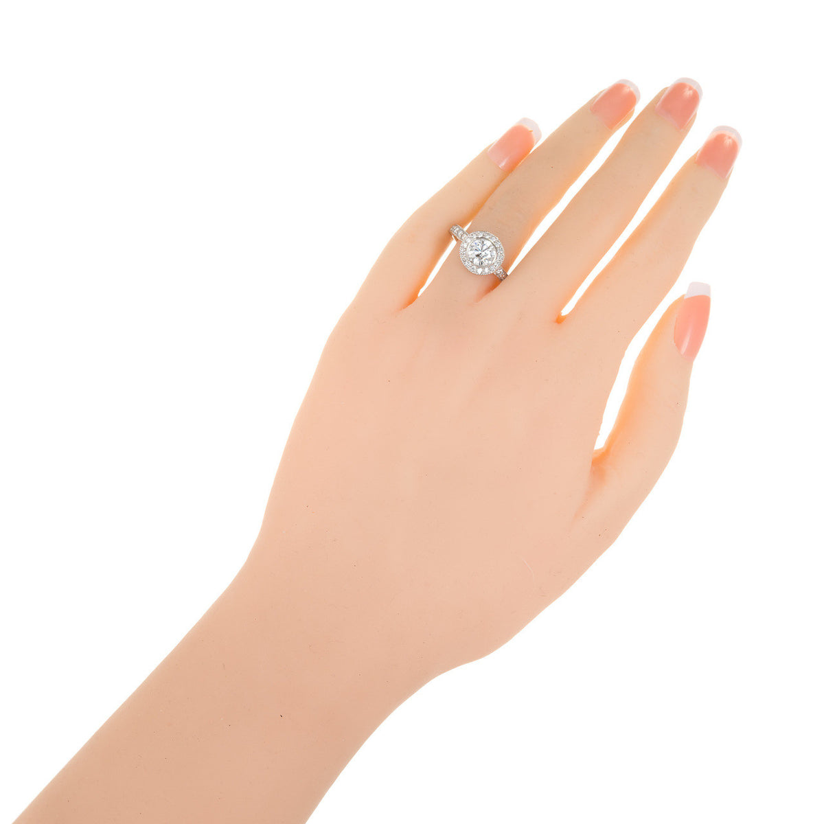 Peter Suchy EGL Certified 1.01 Carat Diamond Engraved Platinum Engagement Ring – image 5