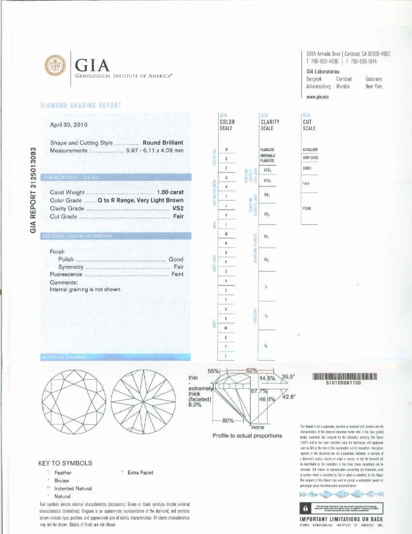 GIA 1.00 Carat Round Cut Diamond Gold Art Deco Engagement Ring – image 3