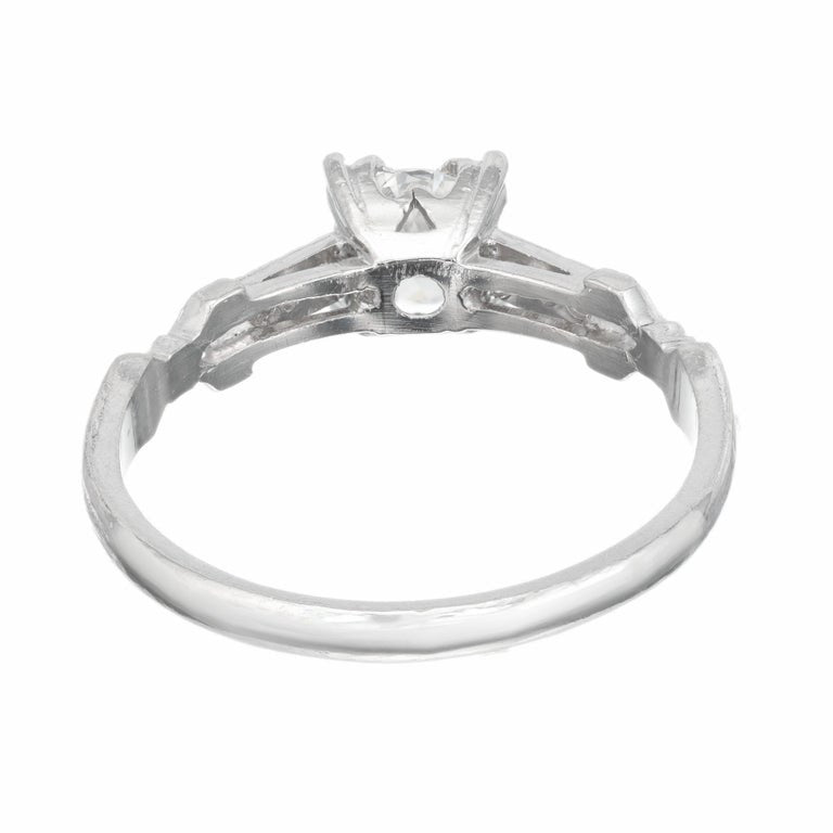 .40 Carat Diamond Art Deco Platinum Engagement Ring – image 4