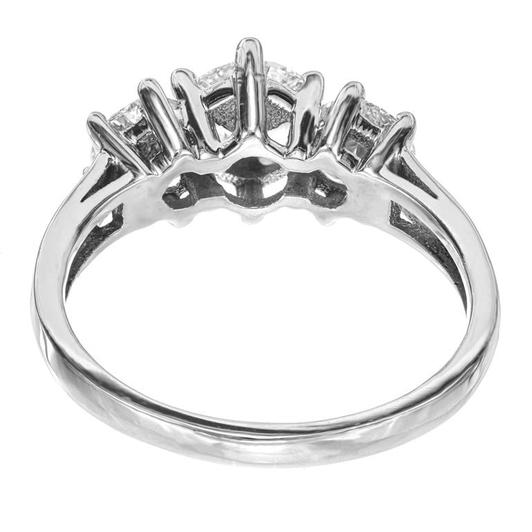 1.59 Carat Nine Diamond White Gold Engagement Ring – image 5