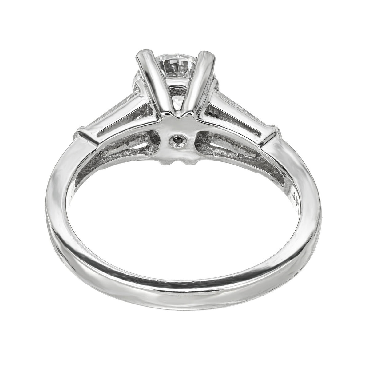 Martin Flyer GIA Certified 1.01 Carat Diamond Platinum Engagement Ring – image 6