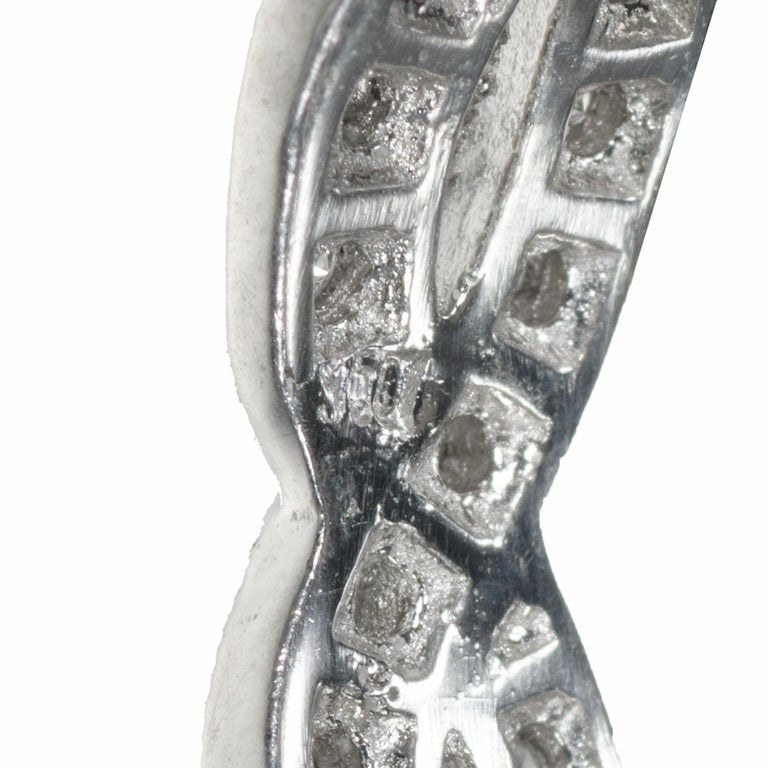.40 Carat Two Row Diamond Platinum Eternity Wedding Band Ring – image 6